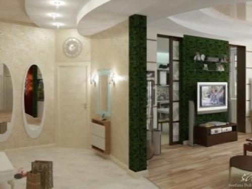 Дизайн прихожей совмещенной с гостиной. Совмещать: за и против 08 Дизайн прихожей совмещенной с гостиной. Совмещать: за и против 08