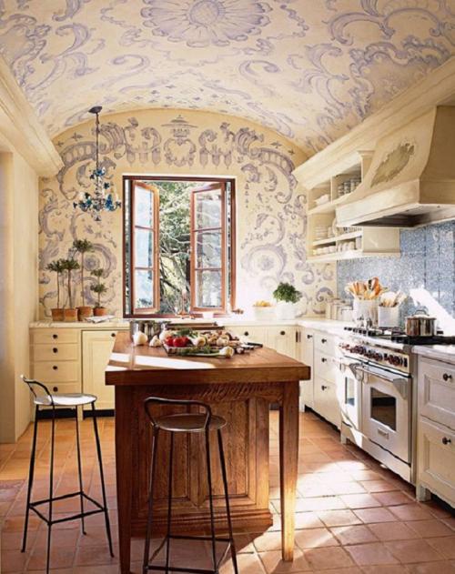 Роспись стен в комнате. Варианты росписи стен в нежилых помещениях квартиры: кухня, коридор и ванная комната