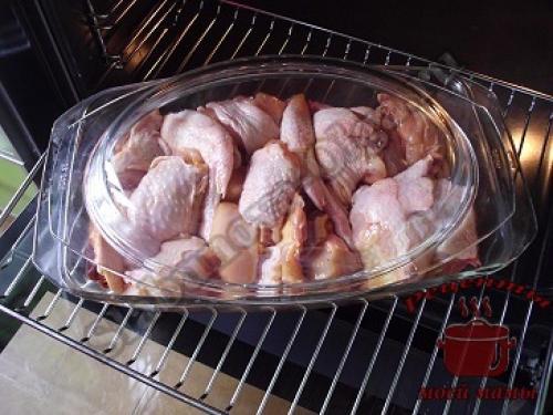 Курица кусочками в духовке с корочкой. Курица запеченная в духовке (кусочками), готовим вместе