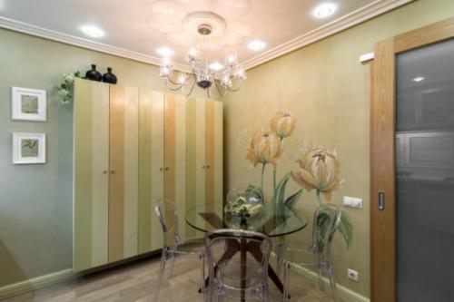 Зеленые обои для кухни. Зеленые обои на кухне: 55 стильных идей и фото 07