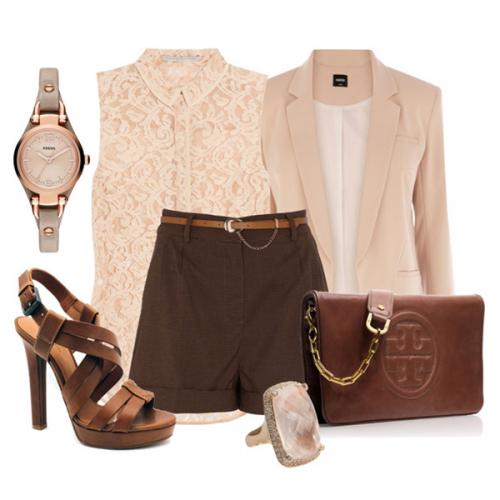 Сочетание голубого и бежевого в одежде. Какие цвета сочетаются с бежевым в одежде