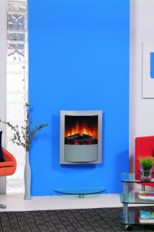 Сочетание голубого и коричневого в интерьере. Гостиная комната