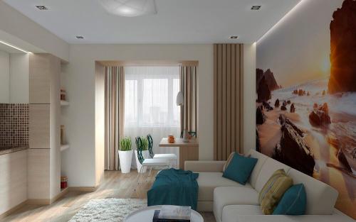 Дизайн 1 комнатной квартиры. Советы по выбору дизайна однокомнатной квартиры