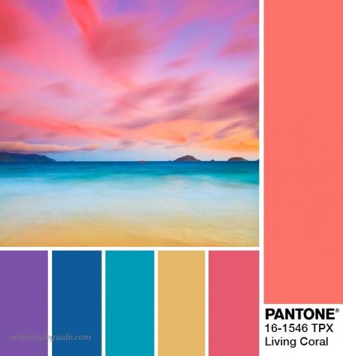 Модные цвета в интерьере 2019 года по версии pantone. Цвет года Пантон 2019 — PANTONE 16-1546 Living Coral — Живой Коралл