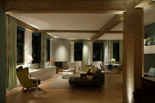 Бетон и оттенки зеленого: лофт в здании бывшего склада в Лондоне 10