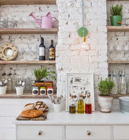 Стена из кирпича в интерьере, как сделать. Секреты стиля 15