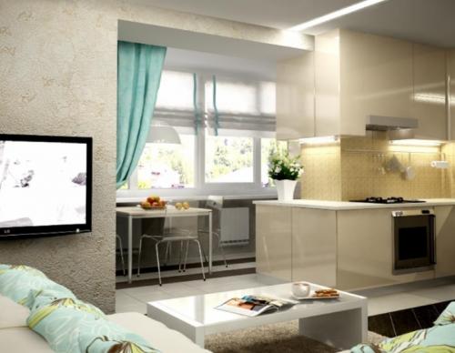 Можно ли балкон объединить с кухней. Перепланировка