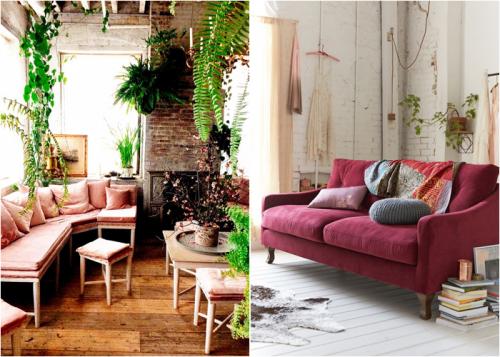 Розовый диван в интерьере. Яркий акцент: розовый диван в гостиной в закладки 8