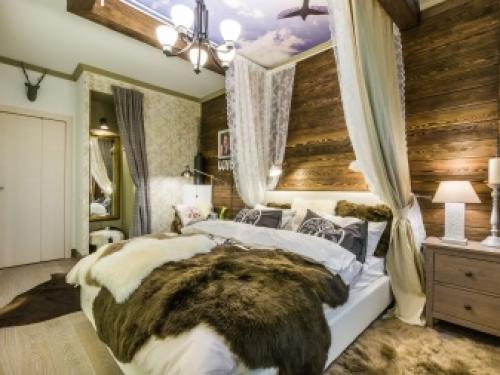 Отделка стены над кроватью в спальне. Как оформить стену над кроватью 05