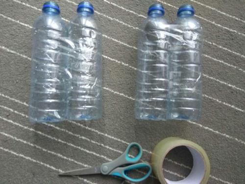 Кукольная мебель из пластиковых бутылок. Пуф