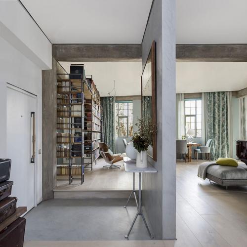 Бетон и оттенки зеленого: лофт в здании бывшего склада в Лондоне 09