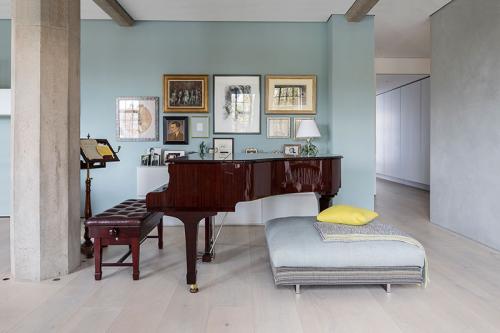 Бетон и оттенки зеленого: лофт в здании бывшего склада в Лондоне 06