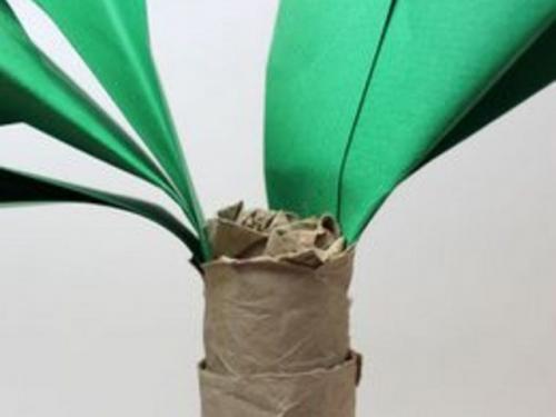 Декоративные пальмы своими руками. Как сделать натуралистичную высокую и объемную пальму из бумаги