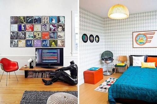 Пластинки виниловые в интерьере. Как заставить зазвучать по-новому старый винил