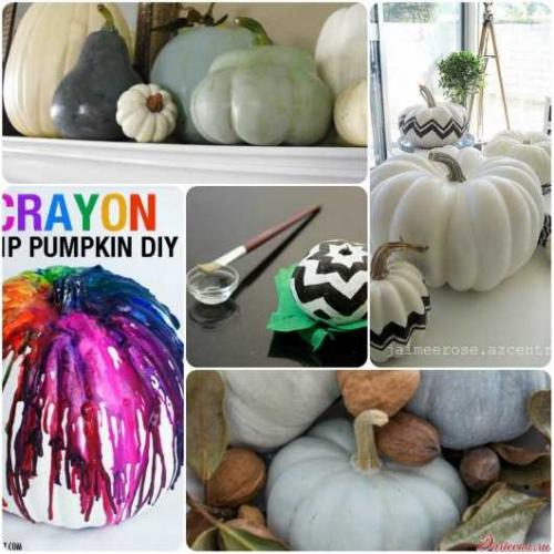 Как раскрасить тыкву красками. расписываем тыквы своими руками (подборка идей и уроков по росписи тыквы) 01