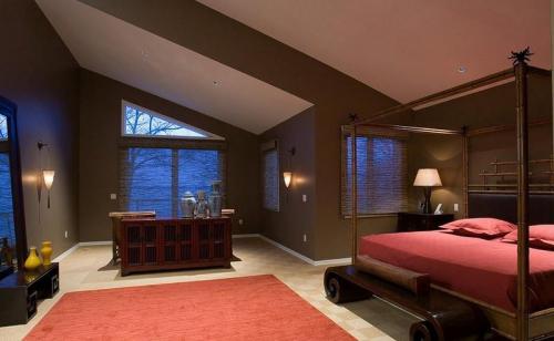 Комнаты в японском стиле. Спальная комната