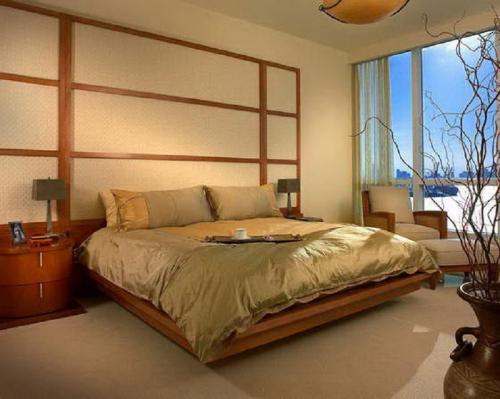 Комнаты в японском стиле. Спальная комната