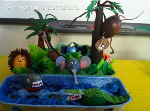 Поделки из яичной скорлупы. НАСТОЛЬНЫЙ ТЕАТР.