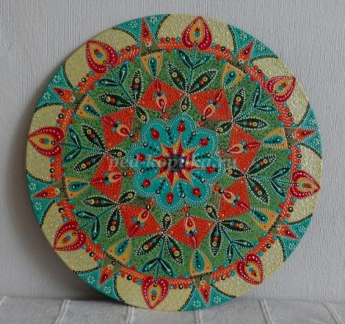 Что можно сделать из старых пластинок. Ваза для фруктов 06