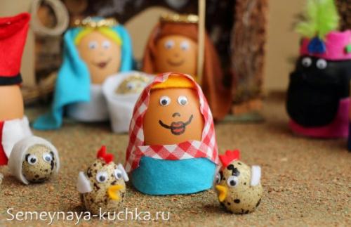 Поделки из яичной скорлупы. НАСТОЛЬНЫЙ ТЕАТР.