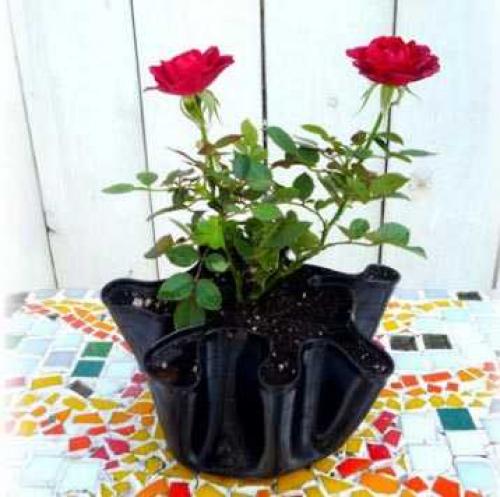 Что можно сделать из старых пластинок. Ваза для фруктов 18