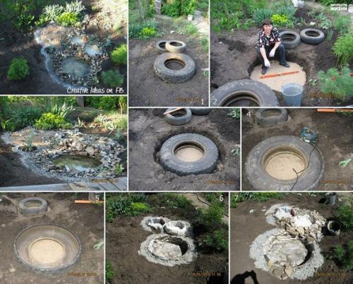 Садовая дорожка из старых шин своими руками. Садовые дорожки из старых покрышек