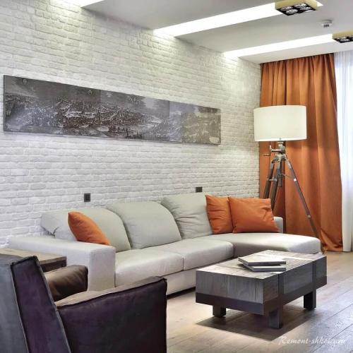 Кирпичные белые стены в интерьере.  Чем привлекательна стена из белого кирпича?