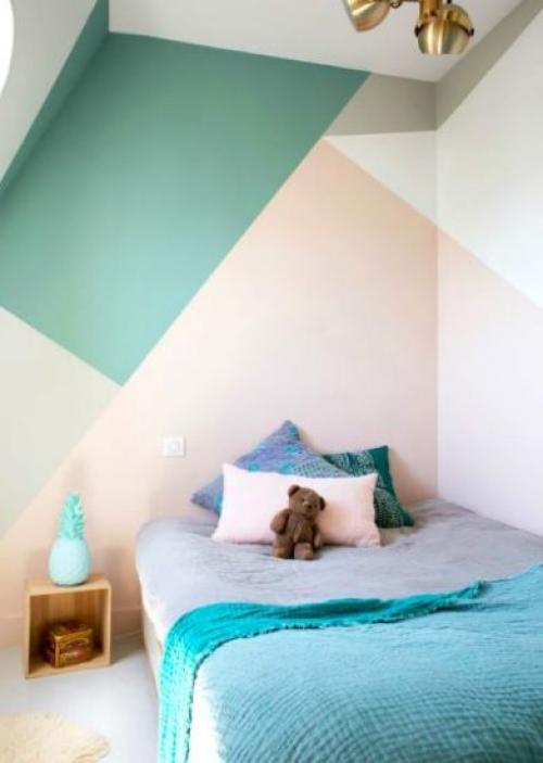 Как нарисовать горы на стене в детской. Идеи для покраски стен