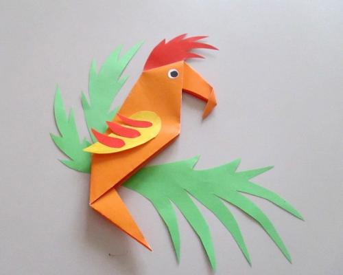 Поделка попугай своими руками. Как сделать из бумаги попугая