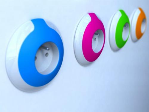 Розетки разного цвета. Розетки и выключатели – дизайн под стиль интерьера