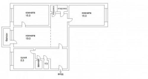 Планировка трехкомнатной квартиры хрущевки. Планировка трехкомнатной хрущевки