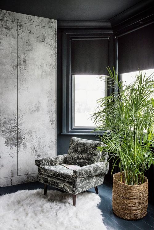 Черные стены и английский стиль — отличное сочетание! 12