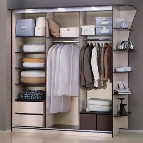 Шкаф купе во всю стену внутри. Какие размеры выбрать