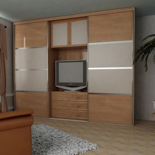 Шкаф во всю стену с телевизором. Какие бывают шкафы купе с нишей для телевизора, обзор моделей