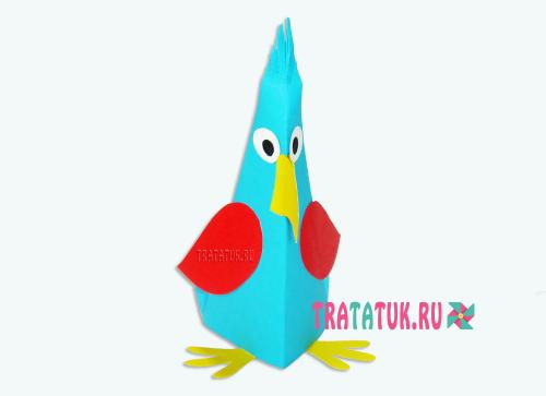Попугай поделка для детей. Попугай из бумаги: легкий способ, пошаговый инструктаж