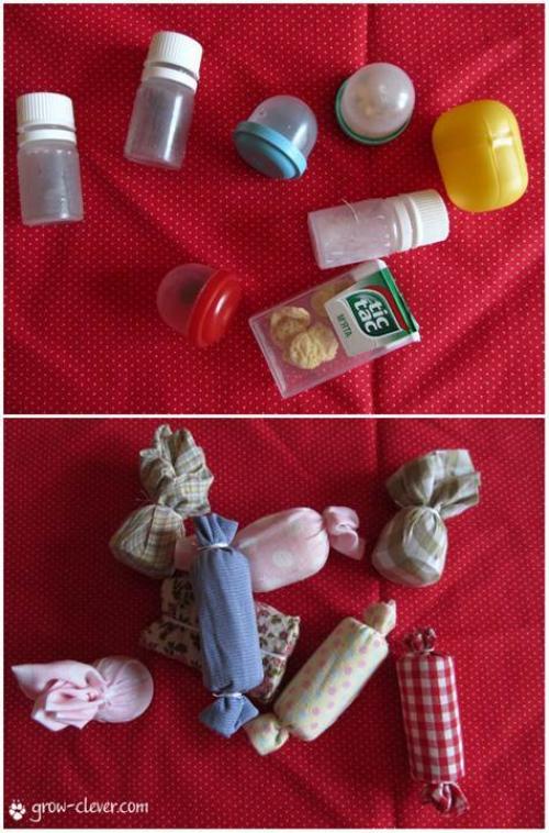 Кукла из ниток и бутылки. Забава для малышей