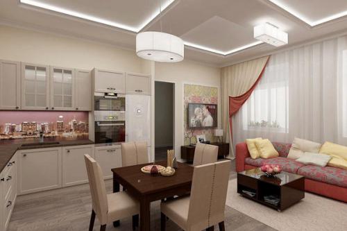 Дизайн кухня столовая гостиная в частном доме. На что обратить внимание перед началом работ