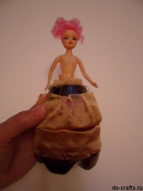 Как сделать куклу из пластиковой бутылки и пластилина. Куклы из пластиковых бутылок и ложек: