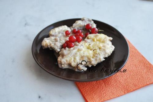 Мясо в духовке с сыром. Ингредиенты