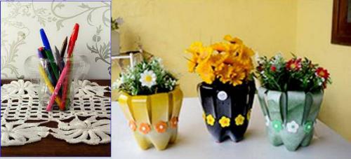 Ваза из бутылки пластиковой. Вазы из пластиковых бутылок 12