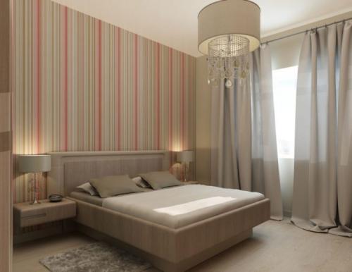 Обои для спальни. Комбинированные обои для спальни: модные тенденции