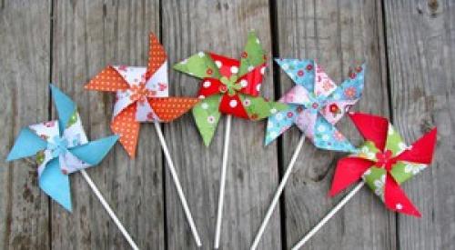 Как сделать вертушку ветряную. Делаем ветряк своими руками. Очень легко! 27