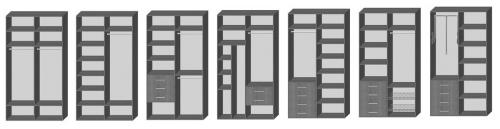 Большой шкаф гардеробная. Наполнение для разных видов шкафа