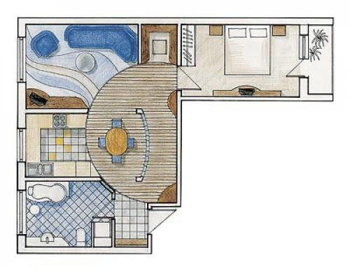 Перепланировка трехкомнатной панельной квартиры. Перепланировка трёшки-распашонки 60 м  в панельной хрущёвке: 5 схем (бесплатно)