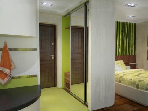 Дизайн квартиры 40 кв м проект. Проект №1. Прыжок в яркие краски