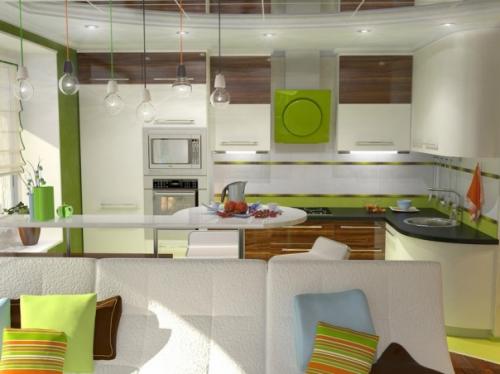 Дизайн квартиры 40 кв м проект. Проект №1. Прыжок в яркие краски