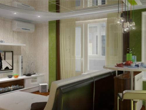 Дизайн квартиры 40 кв м проект. Проект №1. Прыжок в яркие краски