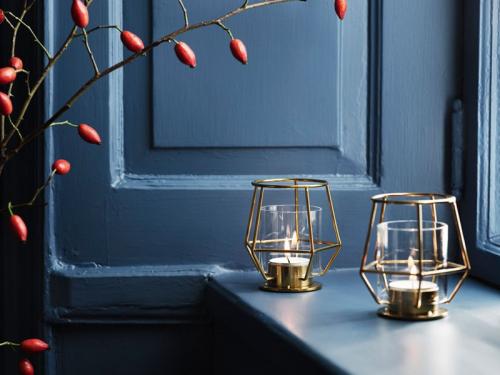 Прекрасные рождественские зарисовки в темном синем цвете от IKEA 08