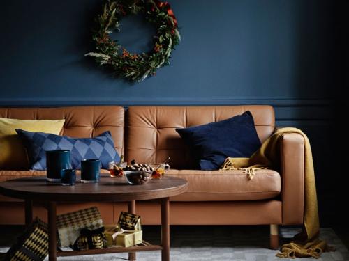 Прекрасные рождественские зарисовки в темном синем цвете от IKEA 02