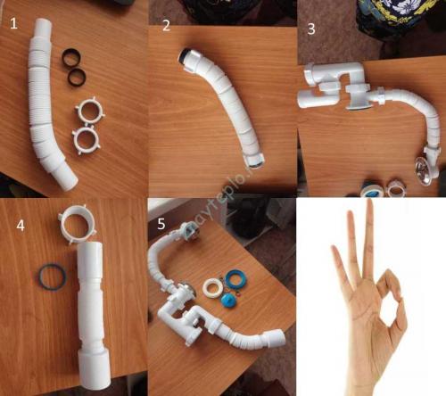 Как поменять сифон. Замена сифона ванны. 05 Как поменять сифон. Замена сифона ванны. 05